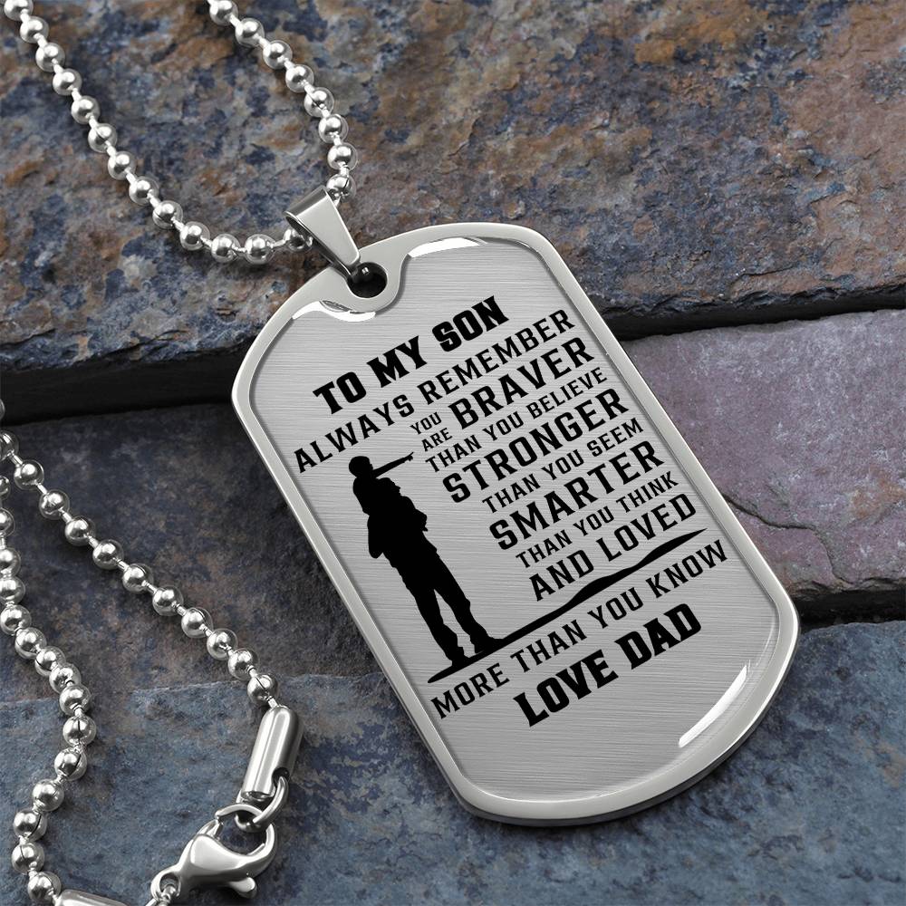 Dad dog tags best sale